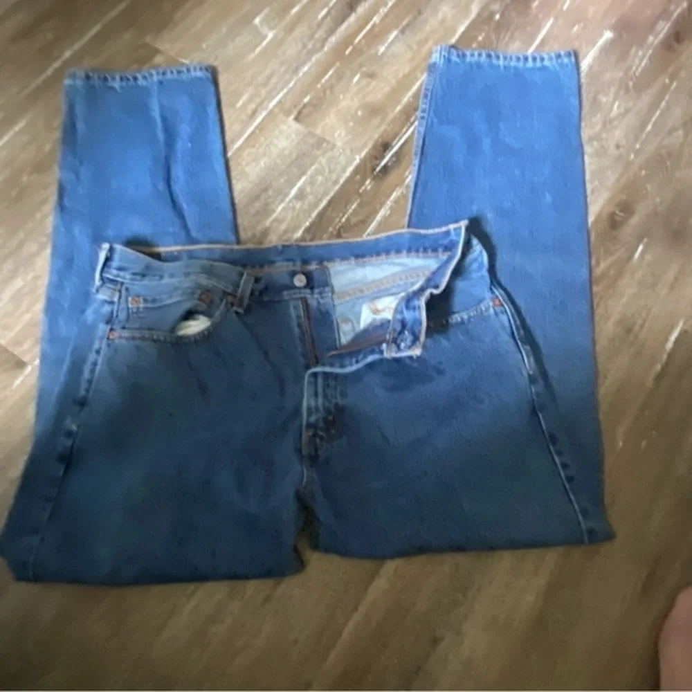 Levi’s Jeans Mens 36X32 Blue‎ 505 Regular Straight American Medium Wash